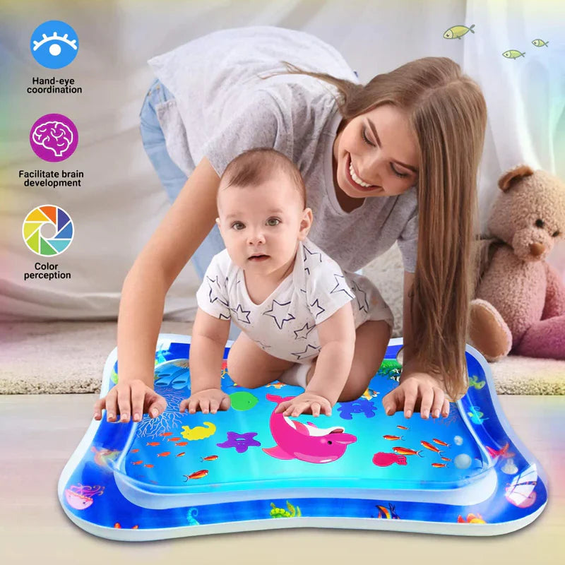 ( FREE HOME DELIVERY ) Baby Tummy Time Water Play Mat | Limited Offer Upto 50% Off