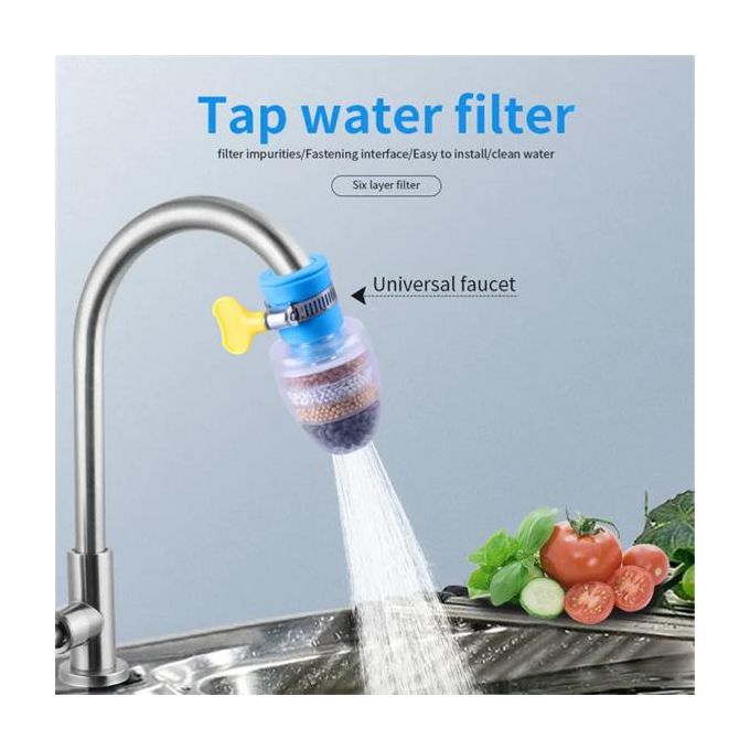 6 Layer Water Purifier Filter Faucet - Water Tap And Water Clean Purifier Filter