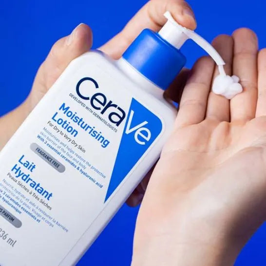 Cerave Daily Moisturing Lotion Normal To Dry Skin 237ml (Oil-free moisturizer with hyaluronic acid)
