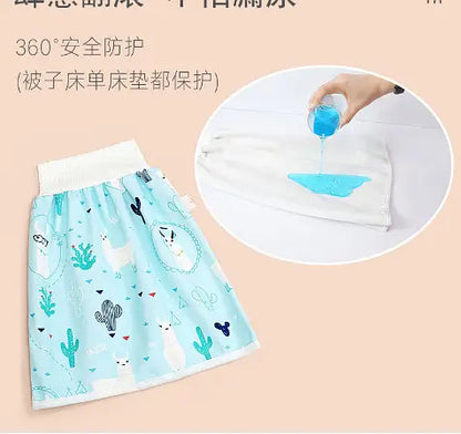 ( Pack of 3 ) Kimi Baby Diaper Skirts Waterproof and Leak-proof Diaper Training Pants Children Cotton Cloth Washable Reusable High Waist Diaper Skirt Pants