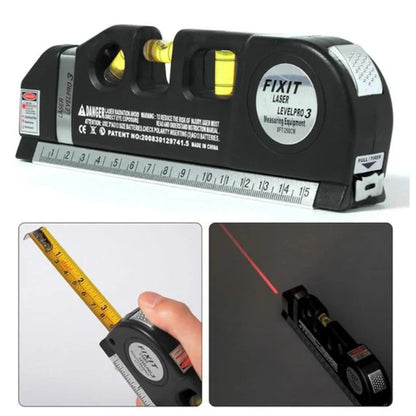 Imported 5 in 1 Multi Purpose Laser Level Pro 3 Leveler Scale
