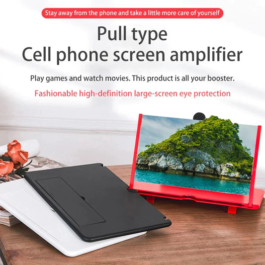 3D Mobile Phone Screen Expander And Screen Magnifier Amplifier 3D Portable Home Cinema Enlarged Screen Magnifier