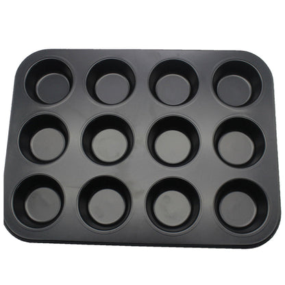 12 Hole Cupcake Tray, Muffin Pan,non stick cupcake baking pan kitchen utensil