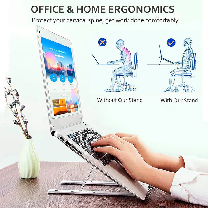 (Free Delivery) Aluminium Foldable Laptop Stand