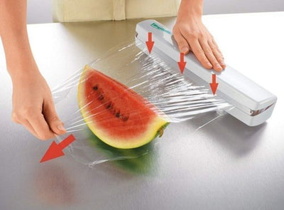 Plastic Wrap Dispenser Kitchen Tools Cling Food Wrap Cutter Dispenser film Cutter Storage Holder Kitchen Accessories Cling Wrap