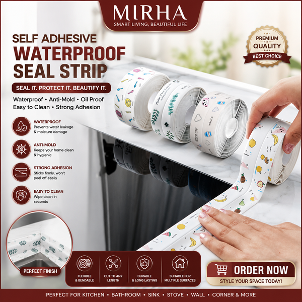 |FREE DELIVERY| Self Adhesive Printed Sealing Waterproof Tape - 5 Meters length