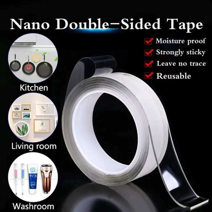 (Free delivery) Reusable Nano Double-Sided Tape-5 Meter