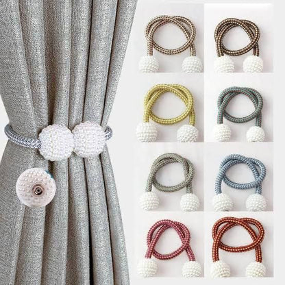 Magnetic Curtain Tiebacks for Window Decoration (Pair)