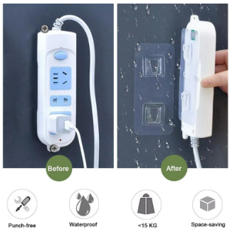 [Free Delivery] Double Sided Adhesive Wall Hooks (20 Pairs)