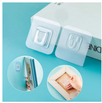 [Free Delivery] Double Sided Adhesive Wall Hooks (20 Pairs)