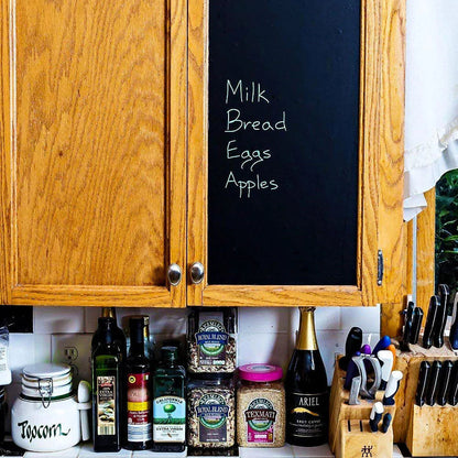 DIY Large Chalkboard Sticker Paper - Black Board Wall Adhesive Contact Paper Roll - 1.5x4Feet - Black( Free home delivery)