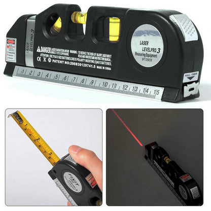 Imported 5 in 1 Multi Purpose Laser Level Pro 3 Leveler Scale