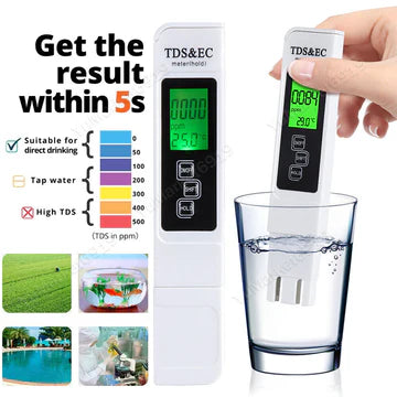 Water Quality Tester TDS Meter - Digital Water Purity Monitor for Drinking Water