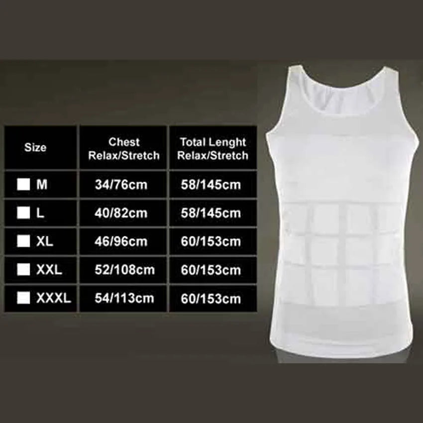 Slim and Fit Slimming Shirt For Men - White